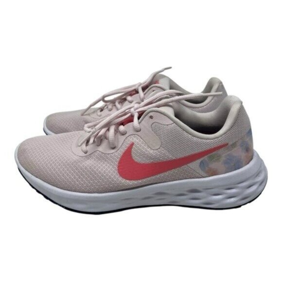 Nike Women's Light Pink Floral Sneakers - Picture 4 of 7